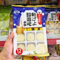 Bánh Mochi Yuanqi Wanzi phủ dừa, nhân kem lạnh trái cây 180g