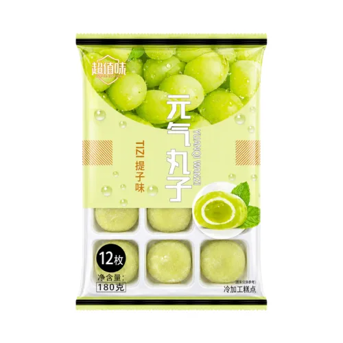 Bánh Mochi Phủ Dừa Yuanqi Wanzi Vị Nho Xanh 180g – một lựa chọn đáng tham khảo trong Yuanqi Wanzi