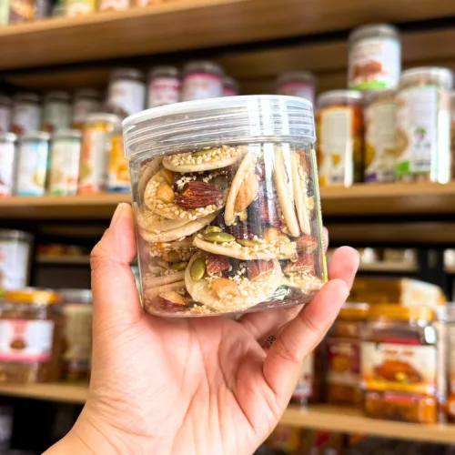 Chỗ sỉ bánh Đồng Tiền Ngũ Vị Hạt 200g Hộp Pet