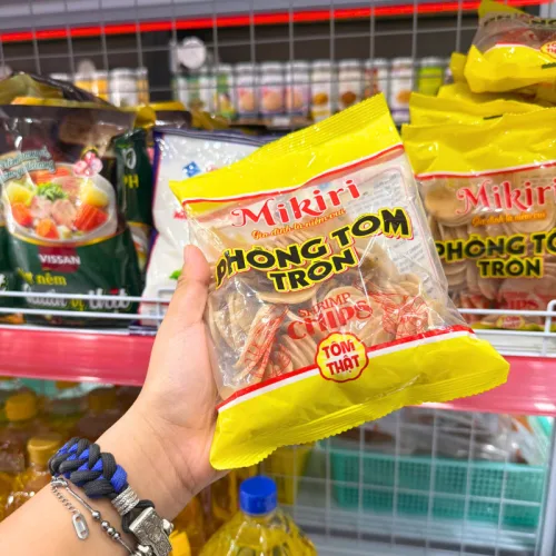Bánh phồng tôm hình tròn Mikiri, gói 200 g