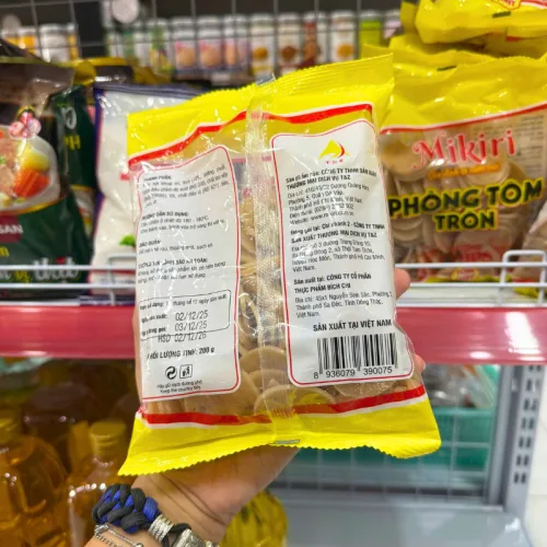 Bánh phồng tôm hình tròn Mikiri, gói 200 g