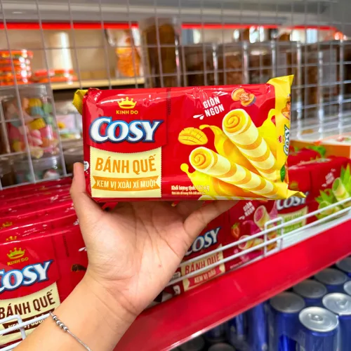 Nơi lấy sỉ bánh Quế Cosy (Vị Kem Lá Dứa, Vị Socola, Vị Dâu, Xoài Xí Muội) - Bánh Kinh Đô Cosy 117.6g/Túi