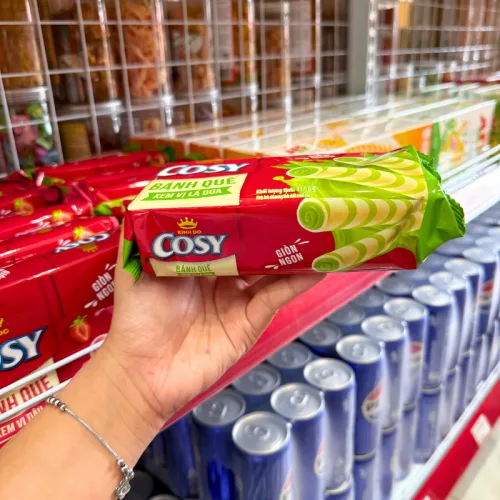Nơi lấy sỉ bánh Quế Cosy (Vị Kem Lá Dứa, Vị Socola, Vị Dâu, Xoài Xí Muội) - Bánh Kinh Đô Cosy 117.6g/Túi