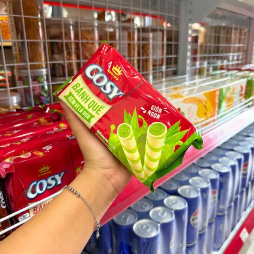 Nơi lấy sỉ bánh Quế Cosy (Vị Kem Lá Dứa, Vị Socola, Vị Dâu, Xoài Xí Muội) - Bánh Kinh Đô Cosy 117.6g/Túi
