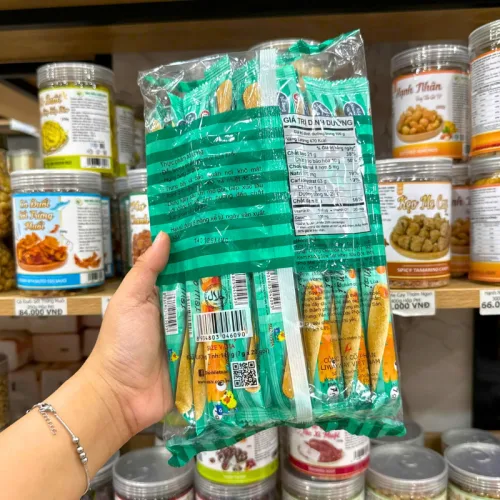 Bánh que kem nhân phô mai OISHI AKIKO màu xanh rêu 140g