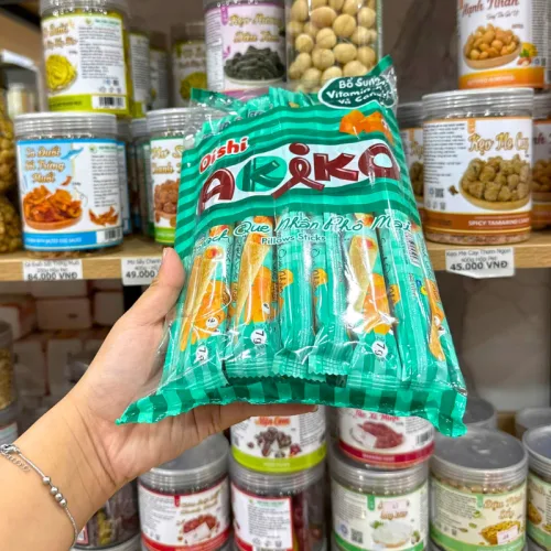 Bánh que kem nhân phô mai OISHI AKIKO màu xanh rêu 140g