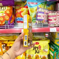 Combo 3 hộp bánh que đũa Ticky Uni Firms phủ gấp đôi socola, màu vàng
