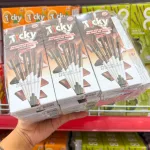 Chuyên sỉ bánh Que Đũa Phủ Socola Sữa Ticky Uni Firms Lốc 13 Hộp - Màu Nâu Trắng