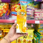 Shop sỉ bánh Que Đũa Phủ Yogurt Cam Ticky Uni Firms - Màu Cam