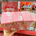 Shop sỉ bánh Que Đũa Phủ Yogurt Dâu Ticky Uni Firms Lốc 13 Hộp - Màu Hồng