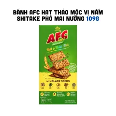 AFC Hạt & Thảo Mộc Bánh Quy Vị Shiitake Phô Mai Nướng 109g