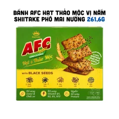 Bánh AFC Hạt & Thảo Mộc Vị Nấm Shiitake Phô Mai Nướng 261.6g Kinh Đô