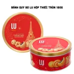 Chỗ sỉ bánh Quy Bơ LU Hộp Thiếc Tròn 180g