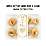 Chuyên sỉ bánh Quy Bơ Nhân Sữa & Hạnh Nhân Quzan 220g