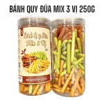 Bánh Quy Que Mix 3 Vị Bơ Sữa, Chùm Ngây, Socola 250g