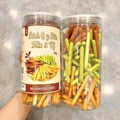 Bánh Quy Que Mix 3 Vị Bơ Sữa, Chùm Ngây, Socola 250g