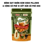 Chỗ sỉ bánh Quy Nhân Kem OISHI PILLOWS + Cộng Cà Phê Vị Cốt Dừa Cà Phê 80g