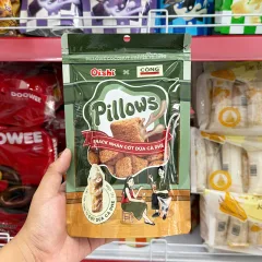 Chỗ sỉ bánh Quy Nhân Kem OISHI PILLOWS + Cộng Cà Phê Vị Cốt Dừa Cà Phê 80g