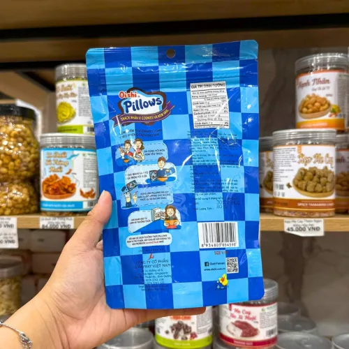 Bánh Quy OISHI PILLOWS Cookies Vani Nhân Kem Socola 80g