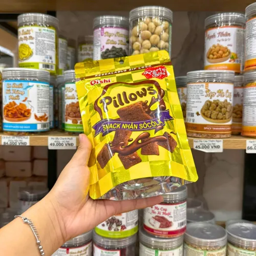 Shop sỉ bánh Quy Nhân Kem Socola OISHI PILLOWS Vị Socola 80g