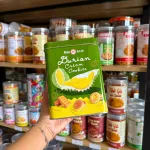Nguồn hàng sỉ bánh Quy Nhân Sầu Riêng Hộp Thiếc KILIN Thái Lan 400g - Hộp Xanh Lá