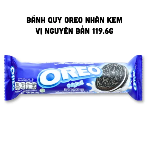 Bánh quy nhân kem vị vani Oreo, khối lượng 105g