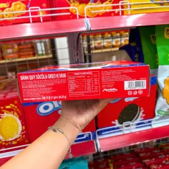 Chỗ sỉ bánh Quy Oreo Socola Hương Vani Hộp Giấy - Bánh Kinh Đô Oreo 288.75g (11 Gói x 26,25g)