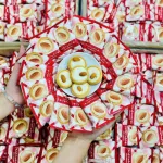 Bánh quy socola khối lượng 1kg, nhân sữa hạnh nhân