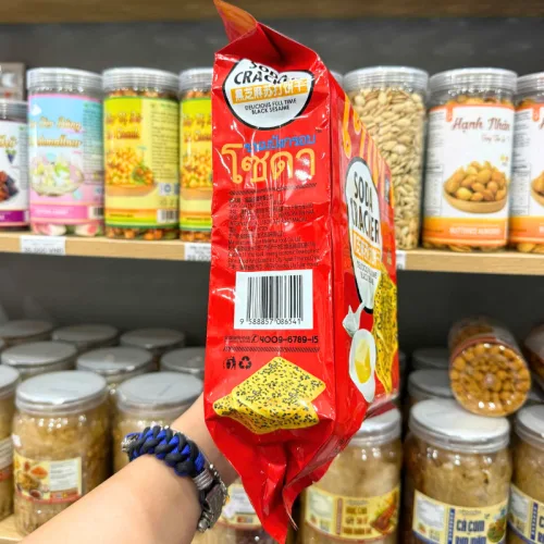 Bánh quy soda GODINN vị mè đen dành cho ăn kiêng 400g