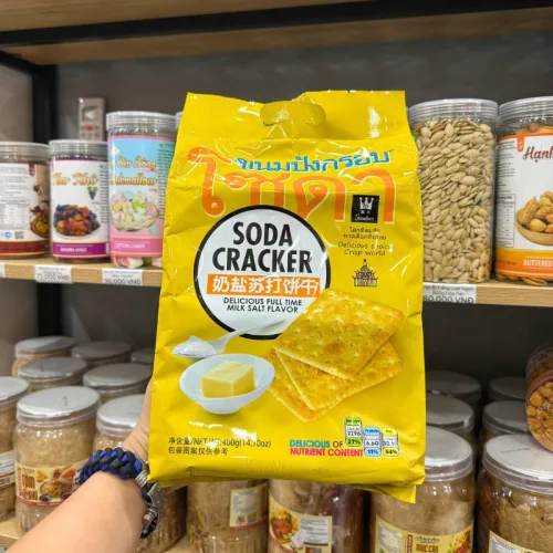 Bánh Quy Soda Ăn Kiêng GODINN Vị Milk Salt Flavor 400g - Bịch 20 gói phù hợp để tham khảo khi chọn GODINN