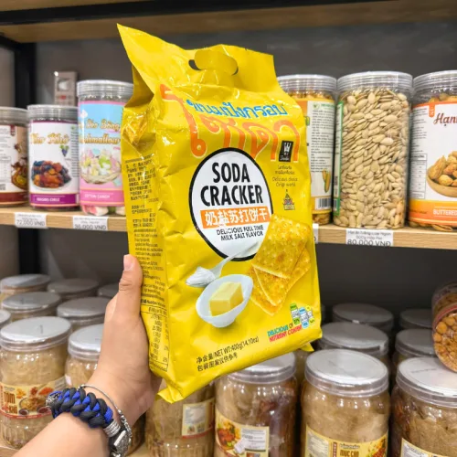 Shop sỉ bánh Quy Soda Ăn Kiêng GODINN Vị Milk Salt Flavor 400g - Bịch 20 gói