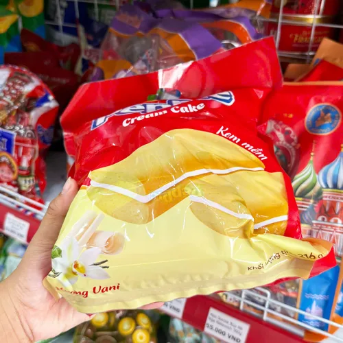 Chuyên sỉ bánh Richy PEPPIE Kem Mềm Bịch Màu Đỏ