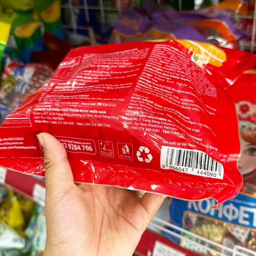 Chuyên sỉ bánh Richy PEPPIE Kem Mềm Bịch Màu Đỏ