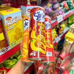 Bánh khoai tây lát Slide vị nguyên bản, hộp màu cam 145Gr