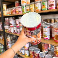 Thùng 12 lon bánh snack tôm HANAMI Thái Lan, 110gr mỗi lon