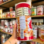 Thùng 12 lon bánh snack tôm HANAMI Thái Lan, 110gr mỗi lon