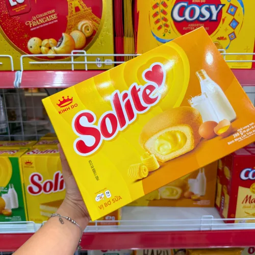Nơi lấy sỉ bánh Solite Trứng Kem Vị Bơ Sữa - Bánh Kinh Đô Solite Bơ Sữa 288g (16 Gói x 18g)