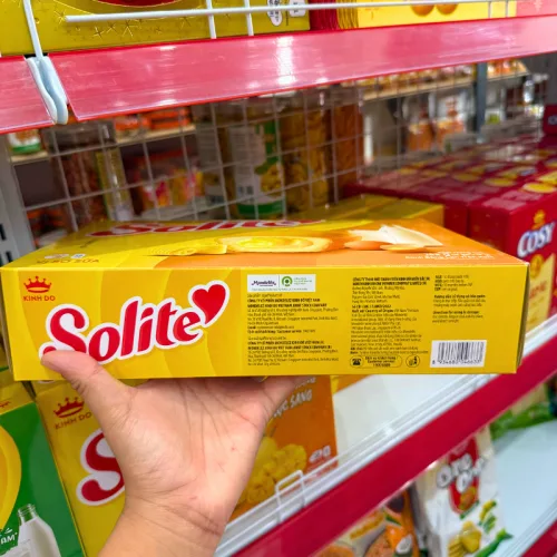 Nơi lấy sỉ bánh Solite Trứng Kem Vị Bơ Sữa - Bánh Kinh Đô Solite Bơ Sữa 288g (16 Gói x 18g)