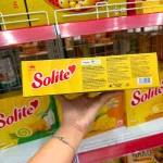 Bánh bông lan cuộn kem trứng vị lá dứa Solite 288g, 16 gói