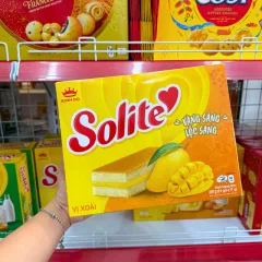 Bánh Solite Kinh Đô vị Xoài Trứng Kem 238g, 14 gói