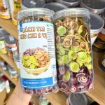 Bánh tai heo hũ pet 350g, mix 3 vị Caramel, Khoai Môn, Trà Xanh