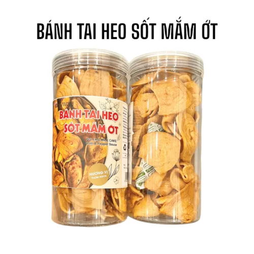 Bánh tai heo mặn thơm ngon sốt mắm ớt – hộp 250g