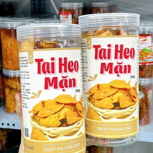 Bánh tai heo mặn thơm ngon sốt mắm ớt – hộp 250g
