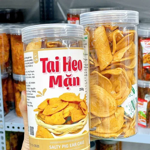 Bánh tai heo mặn thơm ngon sốt mắm ớt – hộp 250g