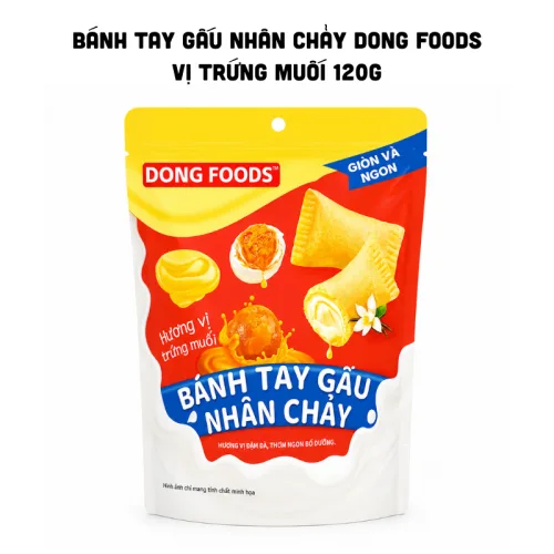 Bánh Tay Gấu Dong Foods Nhân Chảy Vị Trứng Muối, 120g
