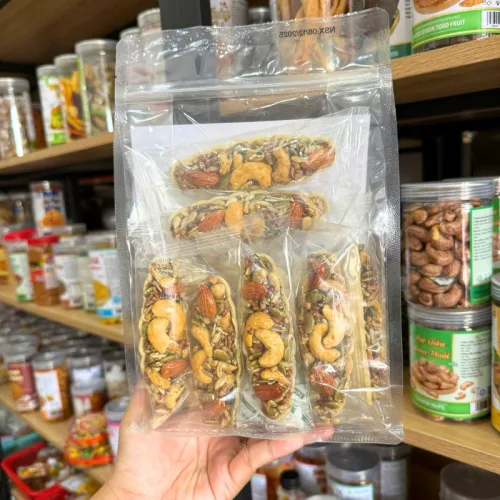 Shop sỉ bánh Thuyền Hạt Dinh Dưỡng 400g - Túi Zip Trong
