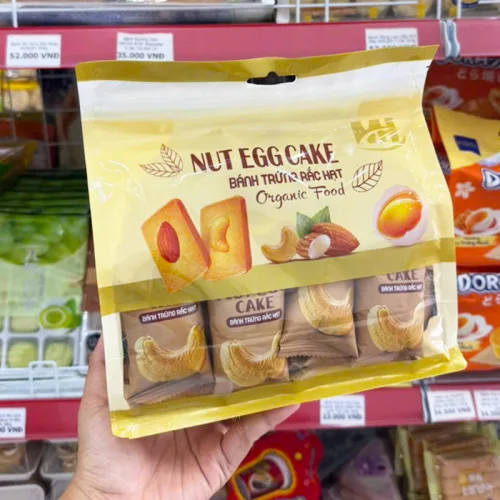 Bánh trứng Organic Food MH rắc hạt dinh dưỡng, gói 20 cái