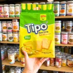 Chuyên sỉ bánh Trứng Tipo Kem Sầu Riêng, Trứng - Bánh Tipo Gói Lớn 220g