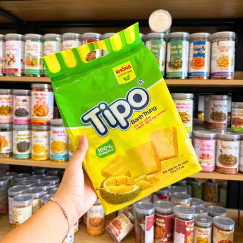Chuyên sỉ bánh Trứng Tipo Kem Sầu Riêng, Trứng - Bánh Tipo Gói Lớn 220g