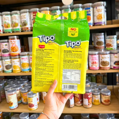 Chuyên sỉ bánh Trứng Tipo Kem Sầu Riêng, Trứng - Bánh Tipo Gói Lớn 220g
